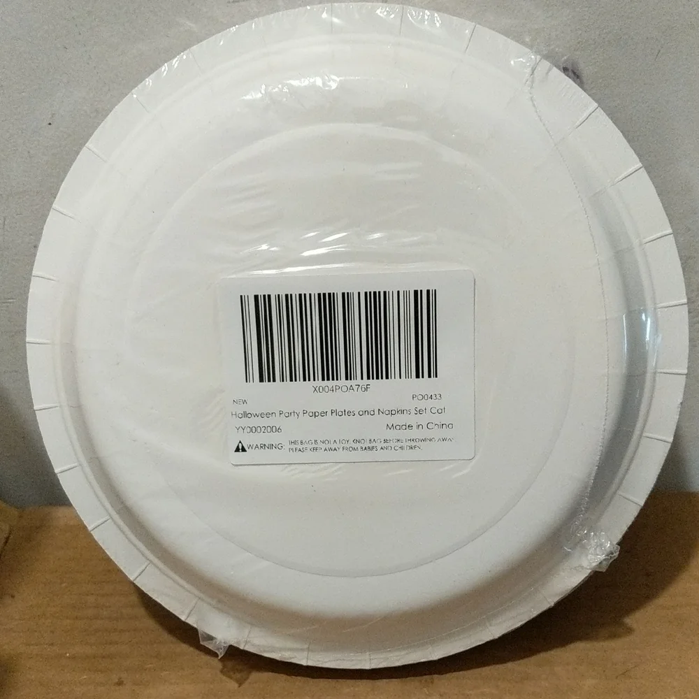 Halloween Party Plates and Napkins Decoration Set